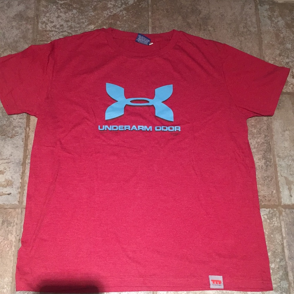 UNDERARM ODOR spoof T-shirt.  NWOT.  Size XL